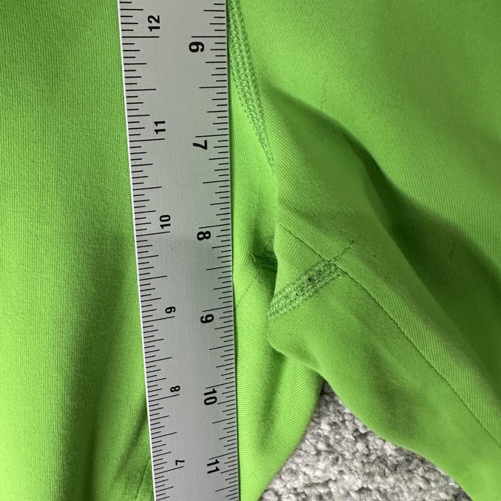 Lululemon Pants Womens 10 Black Green Colorblock High Rise Yoga Leggings Legging - Picture 3 of 9